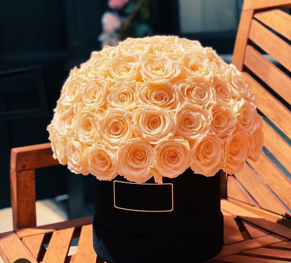Stunning Forever Flower Box: Natural Preserved Roses for Weddings and Special Occasions