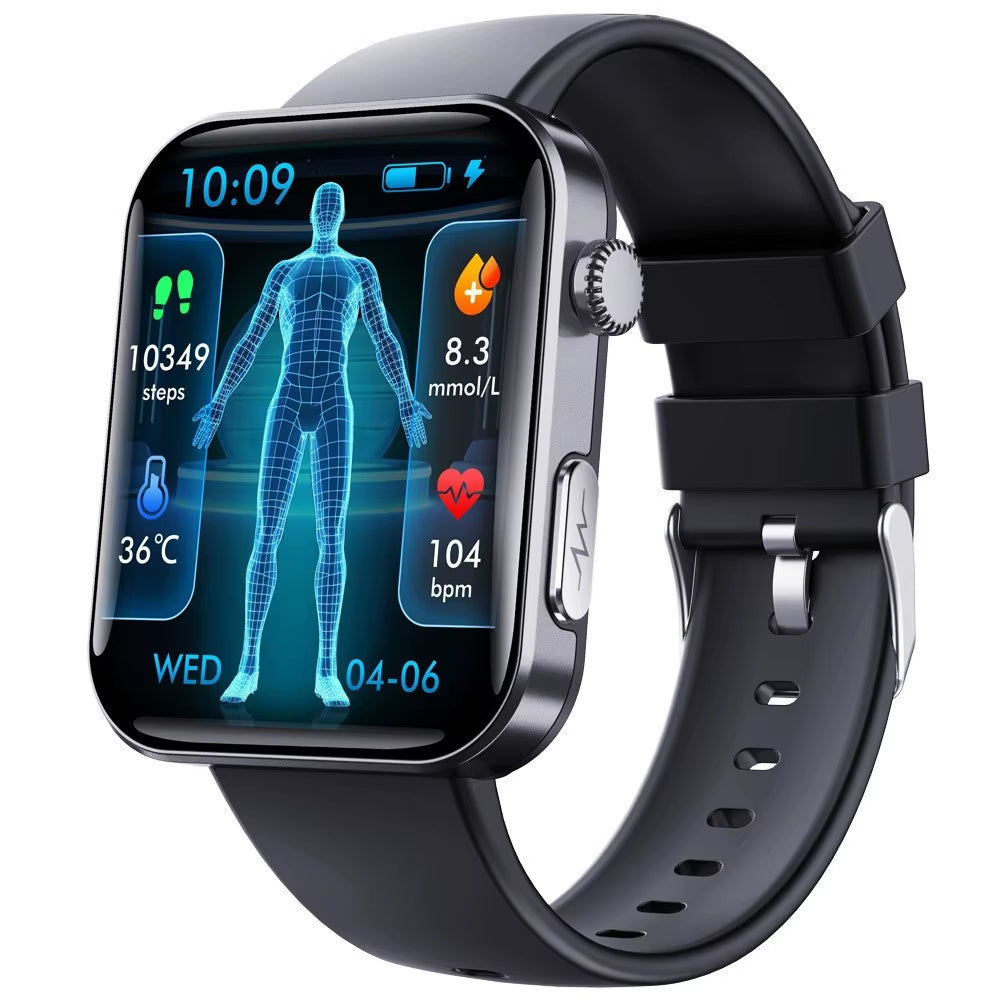 Discover the Mini F300 Smart Watch: Your Ultimate Companion for All-Day Heart Rate Monitoring, ECG Detection, and SOS Emergency Alerts with a Stunning Square Display
