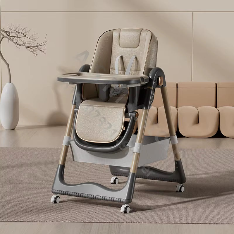 Raised Baby Dining Chair, Children'S Multifunctional Foldable Dining Chair, Convenient Baby Eating Dining Chair, Baby Recliner