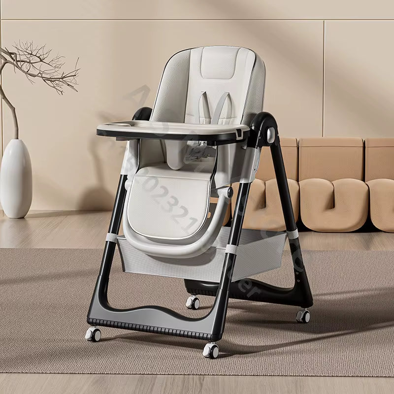 Raised Baby Dining Chair, Children'S Multifunctional Foldable Dining Chair, Convenient Baby Eating Dining Chair, Baby Recliner