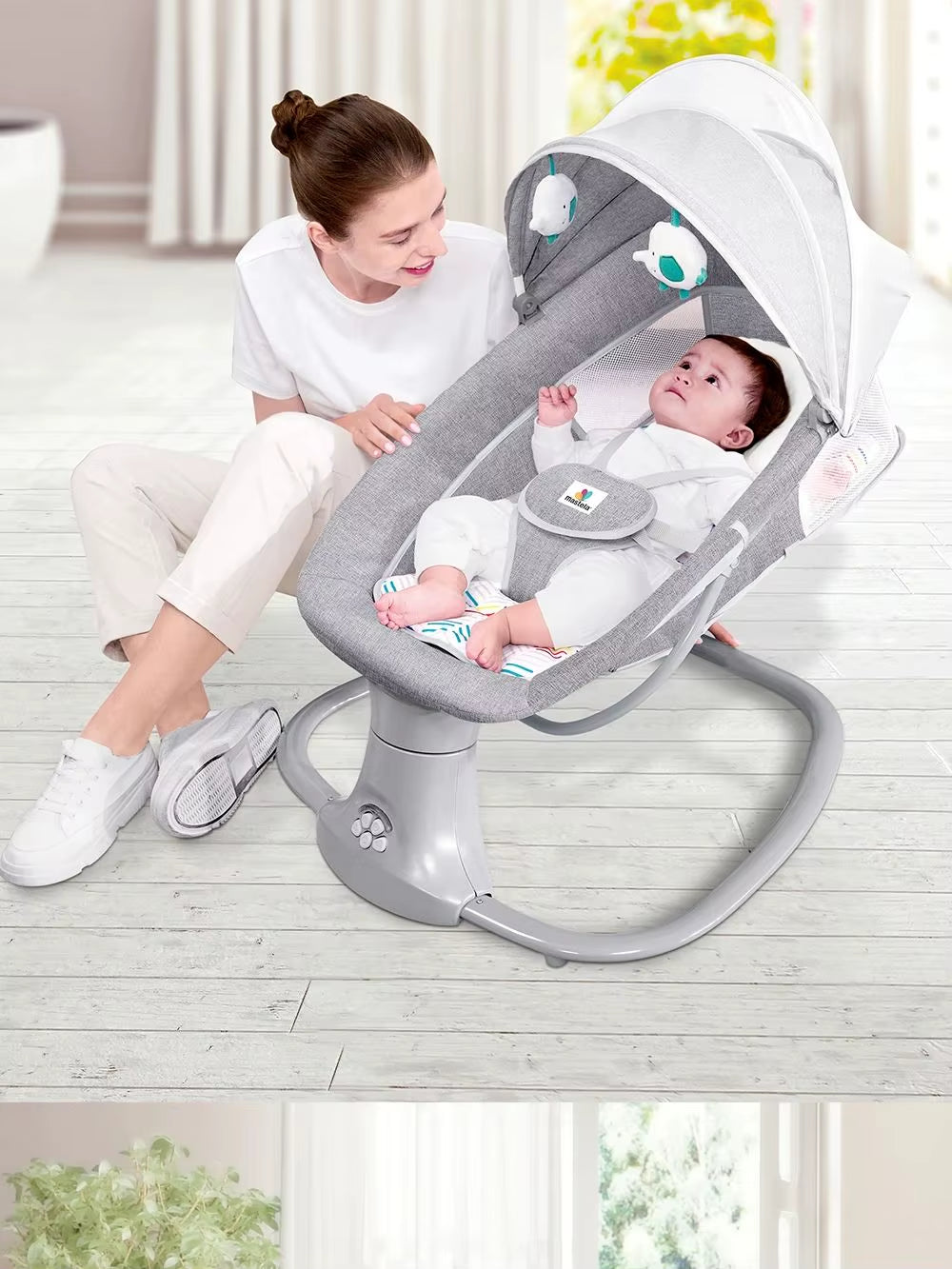 Baby Bed Luxury Cradles Baby Swing Electric Infant Crib Baby Bed Newborn Baby Swing Electric Electric Rocking Chair for Baby