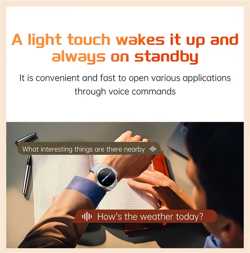 LED Flashlight Smart Watch KT88 Multiple Sport Mode Music Control 1100Mah Large Battery 3ATM Waterproof Outdoor Smart Watches