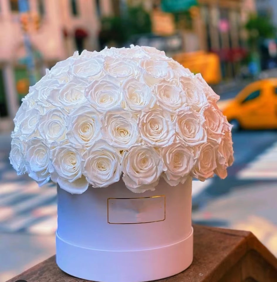 Stunning Forever Flower Box: Natural Preserved Roses for Weddings and Special Occasions