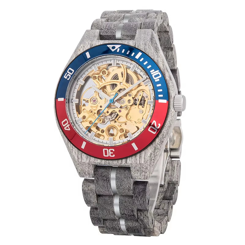 Bobobird Fashion Automatic Top Selling Model Mechanical Waterproof Watch Custom Wood Man Watch