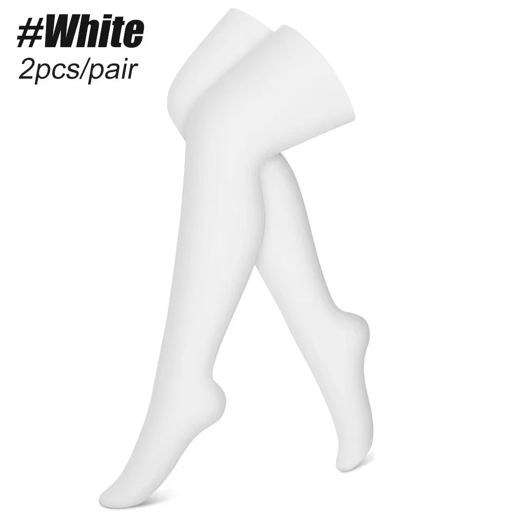 1Pair Sport Thigh High Compression Socks, Compression Stockings Treatment for Running, Edema, Varicose Veins, Pregnancy, Nursing