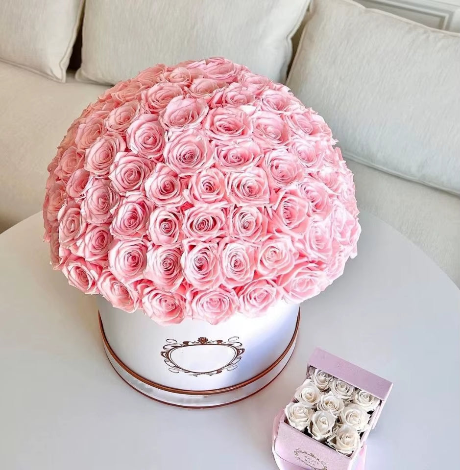 Stunning Forever Flower Box: Natural Preserved Roses for Weddings and Special Occasions