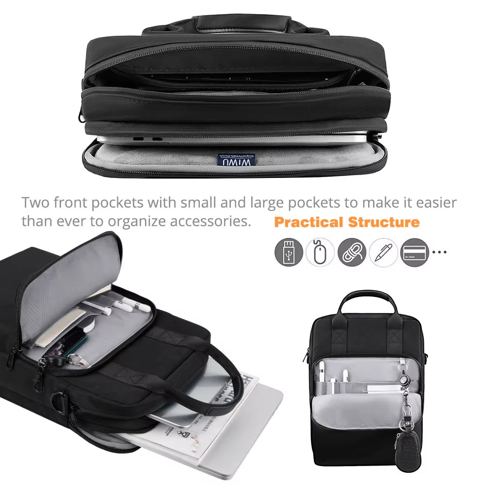 Laptop Bag for Macbook Air 13.6 M4 2025 Waterproof Shoulder Bag for Macbook Pro 13 Air 13 Carry Case for Ipad Pro 13 Air 13
