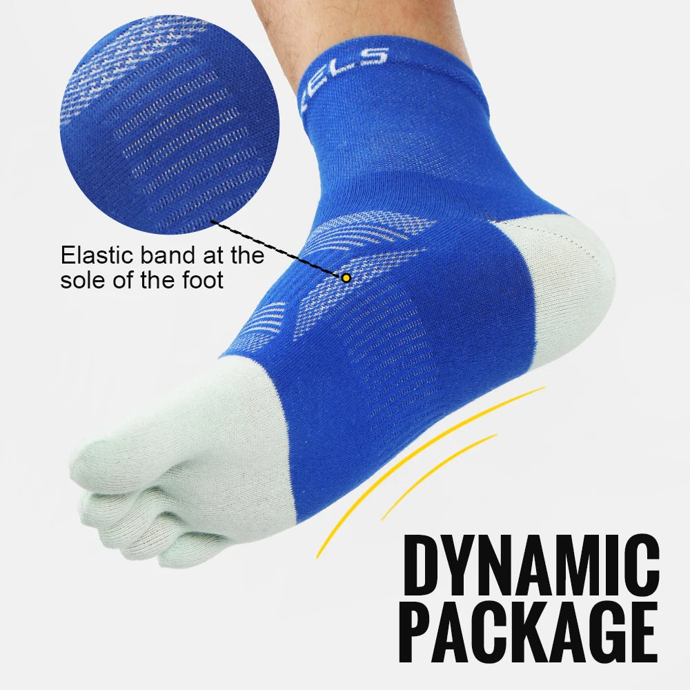 Elevate Your Performance with 1/2/3 Pairs of High-Performance Toe Socks - Moisture-Wicking, Anti-Slip, and Compression Design for Ultimate Comfort in Every Run