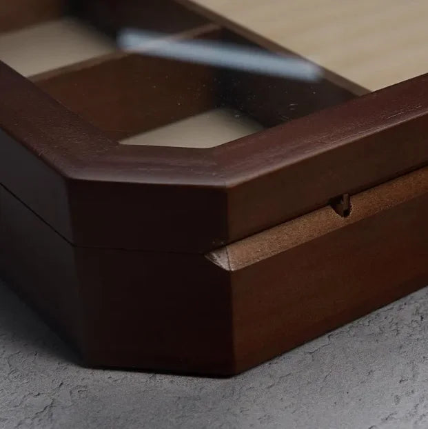 Elegant Wooden Jewelry Box Organizer with Spacious Drawers for Women - Perfect for Storing Watches, Necklaces, Rings, and Earrings