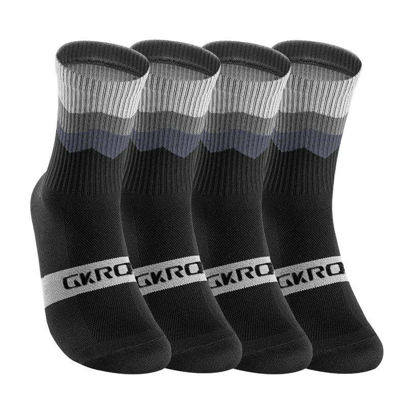 Stay Comfortable and Stylish with Our 4 Pairs of Men's Compression Bike Socks - Perfect for Cycling and Outdoor Activities!