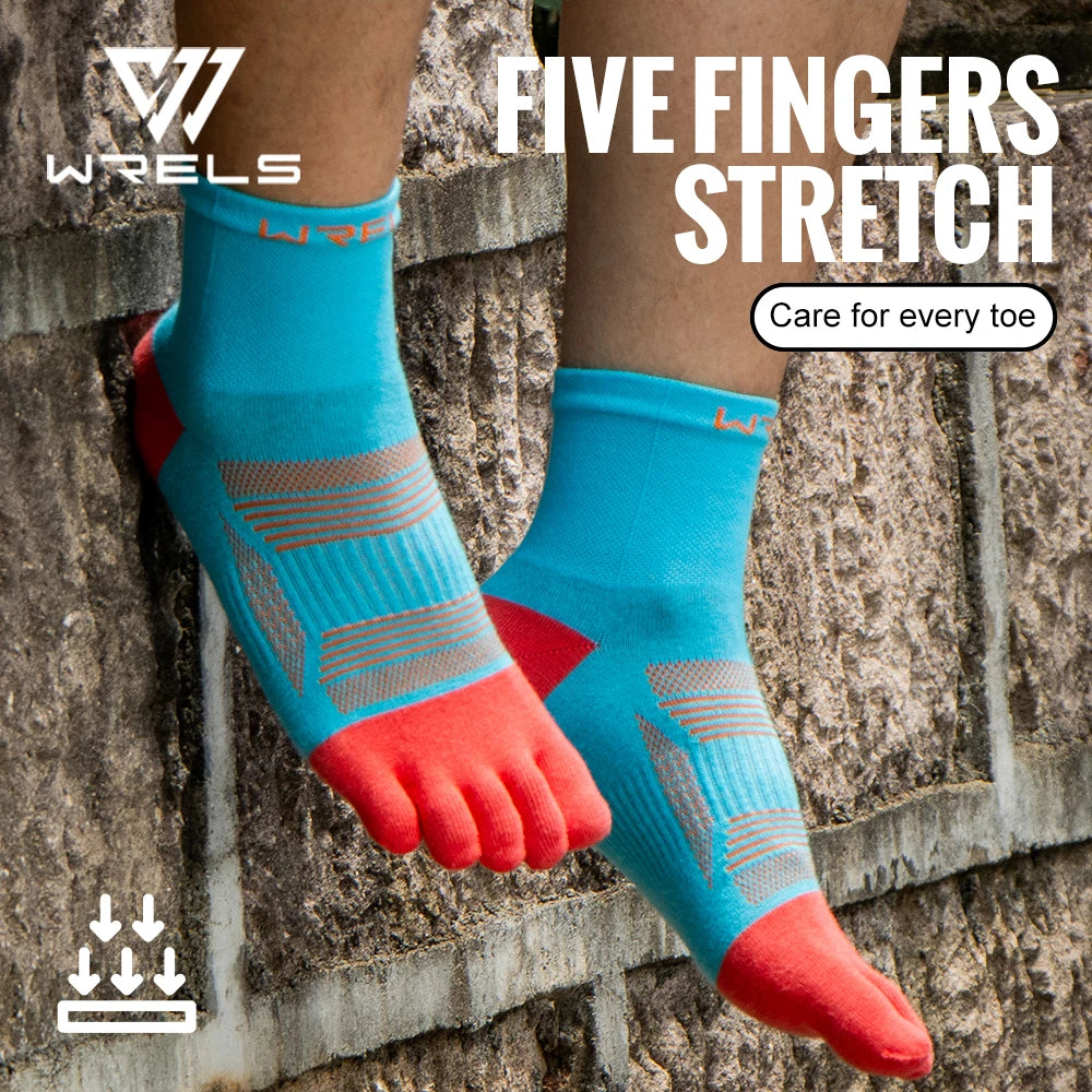 Elevate Your Performance with 1/2/3 Pairs of High-Performance Toe Socks - Moisture-Wicking, Anti-Slip, and Compression Design for Ultimate Comfort in Every Run