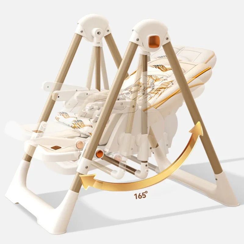 Versatile Lightweight Foldable Baby Dining Chair - Two-in-One Rocking High-View Seat for Comfort & Convenience with EU Delivery