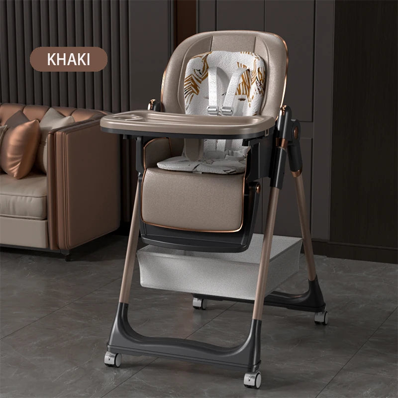 Versatile Baby High Chair - Adjustable Booster Seat for Easy Mealtime with Tray