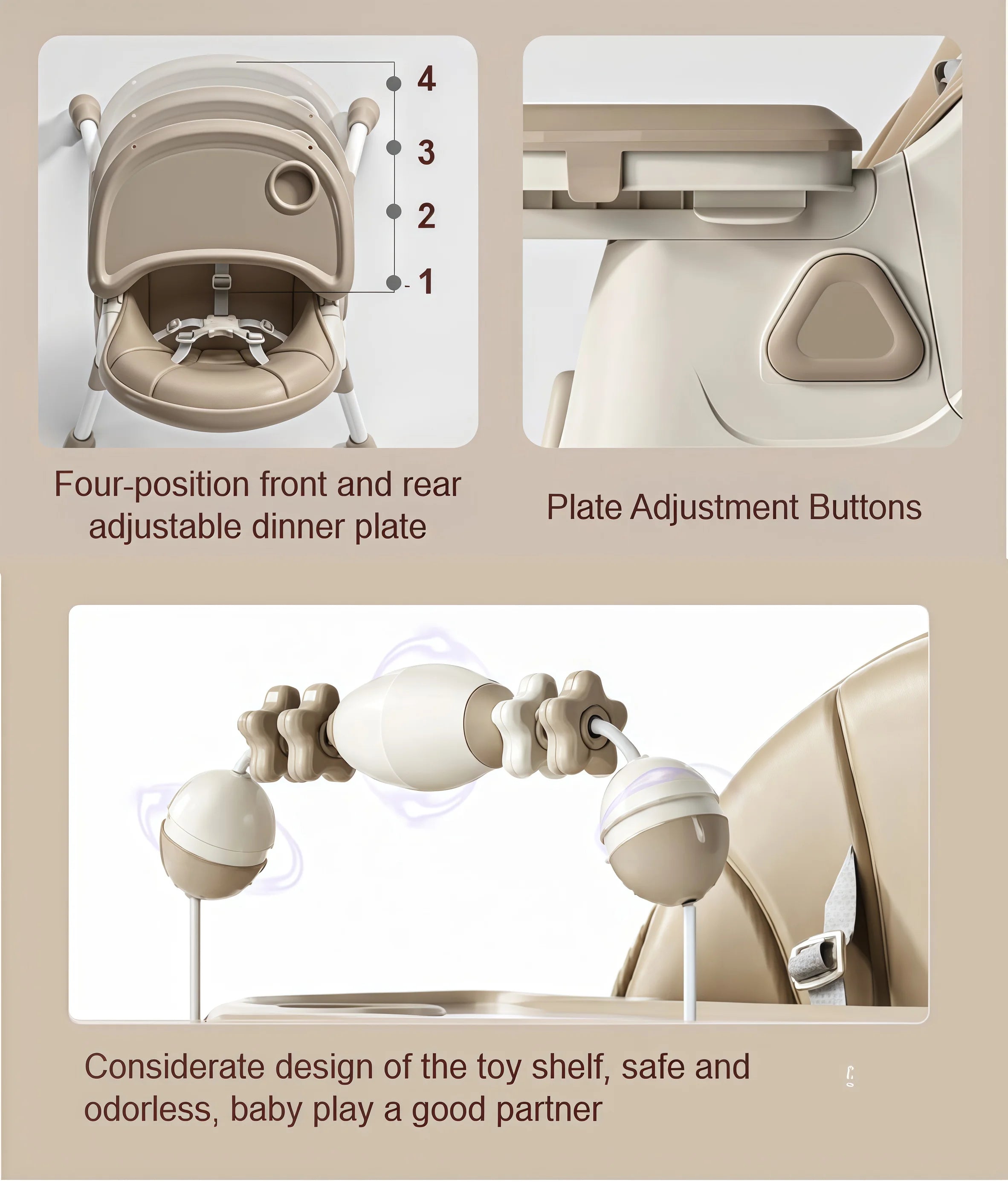 Baby Eating Chair Mother Kids Baby Newborn Items Baby High Chair Kids' Dinning Chair Dining Chair for Baby Baby Seats Highchairs