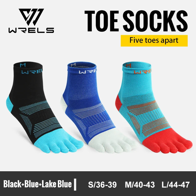 Elevate Your Performance with 1/2/3 Pairs of High-Performance Toe Socks - Moisture-Wicking, Anti-Slip, and Compression Design for Ultimate Comfort in Every Run