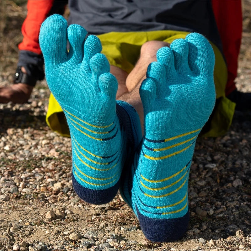 Experience Ultimate Comfort with Five Finger Ultra Run Off-Road Hiking Socks - Thick, Warm, and Perfect for Every Adventure!