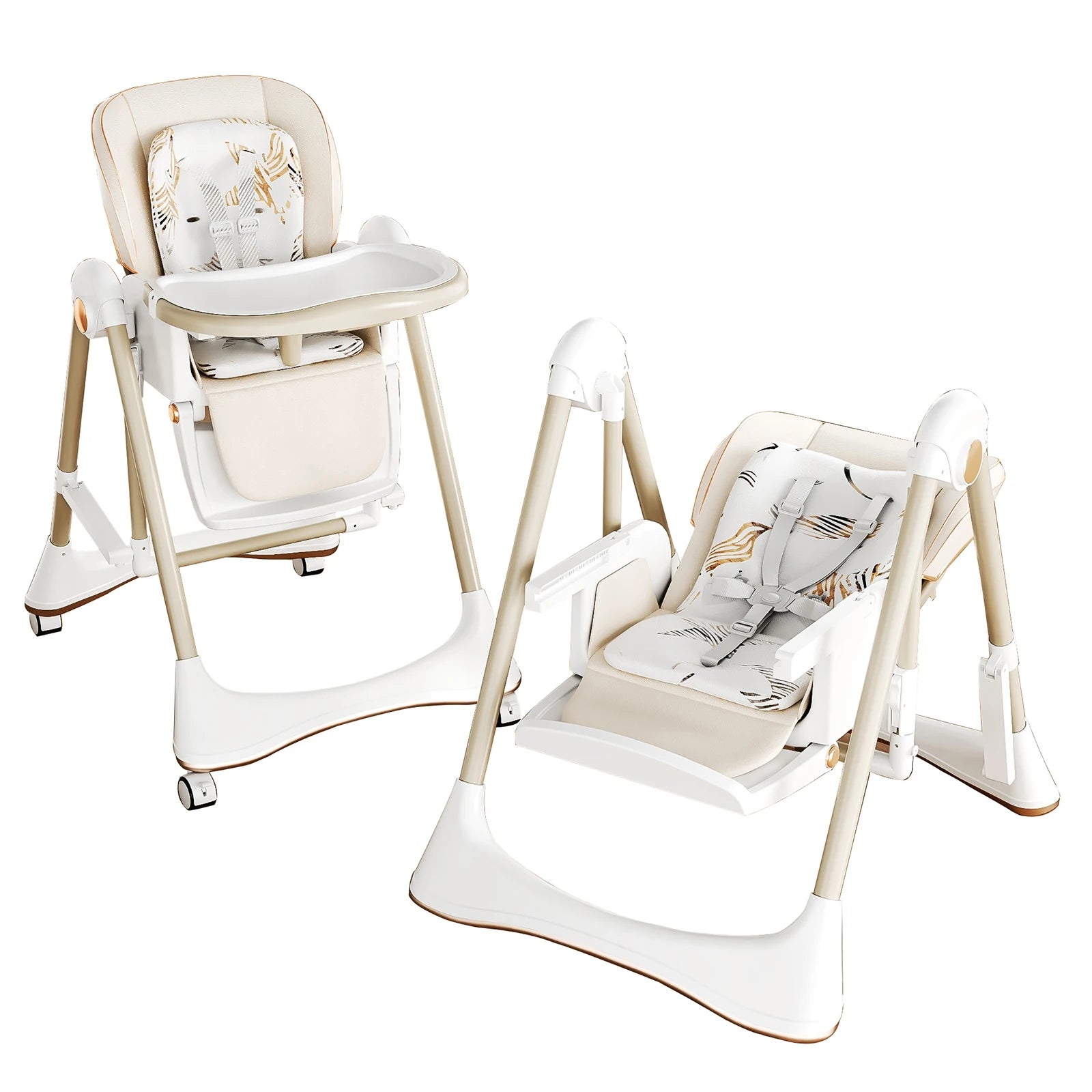 Versatile Baby High Chair - Adjustable Booster Seat for Easy Mealtime with Tray