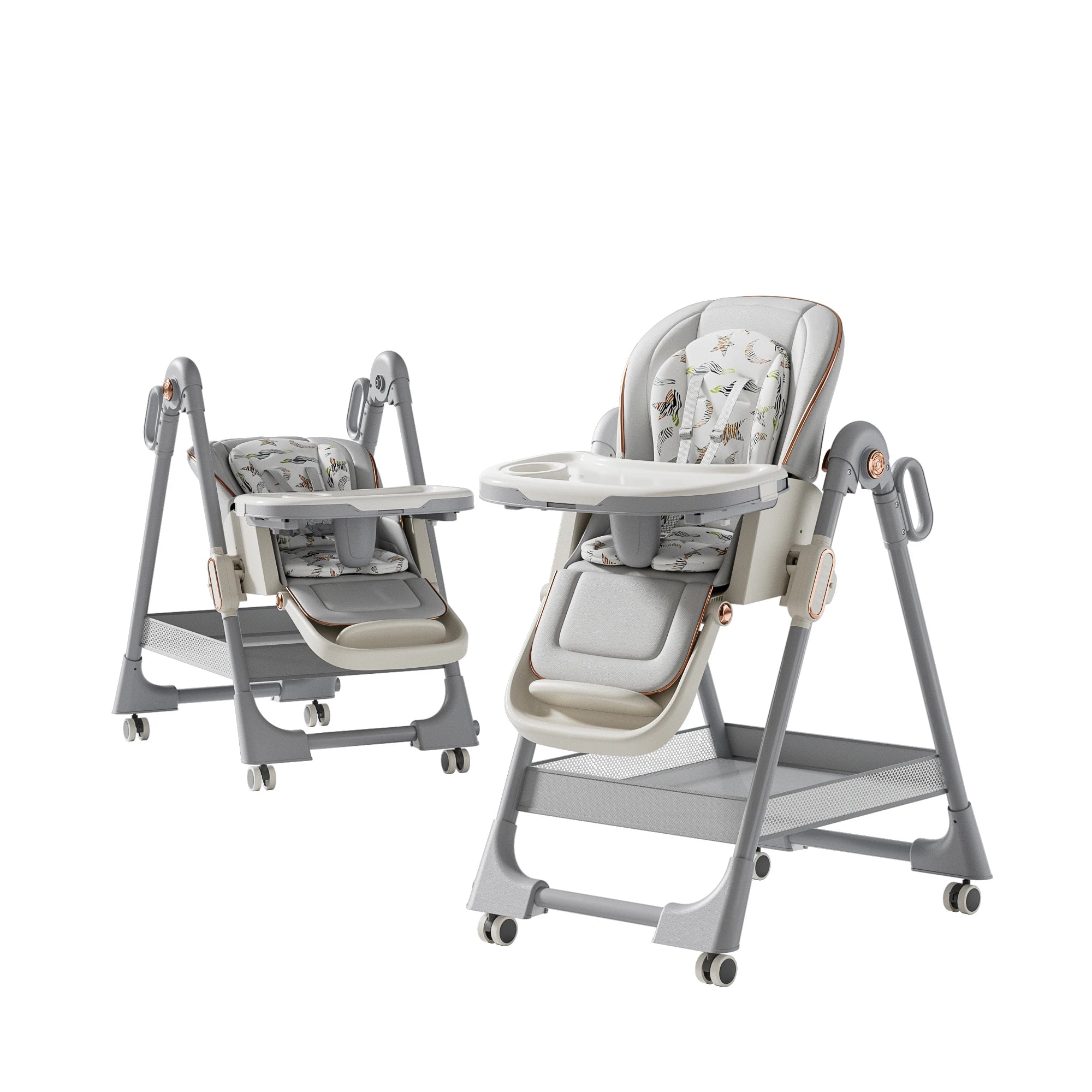 Versatile Baby High Chair - Adjustable Booster Seat for Easy Mealtime with Tray