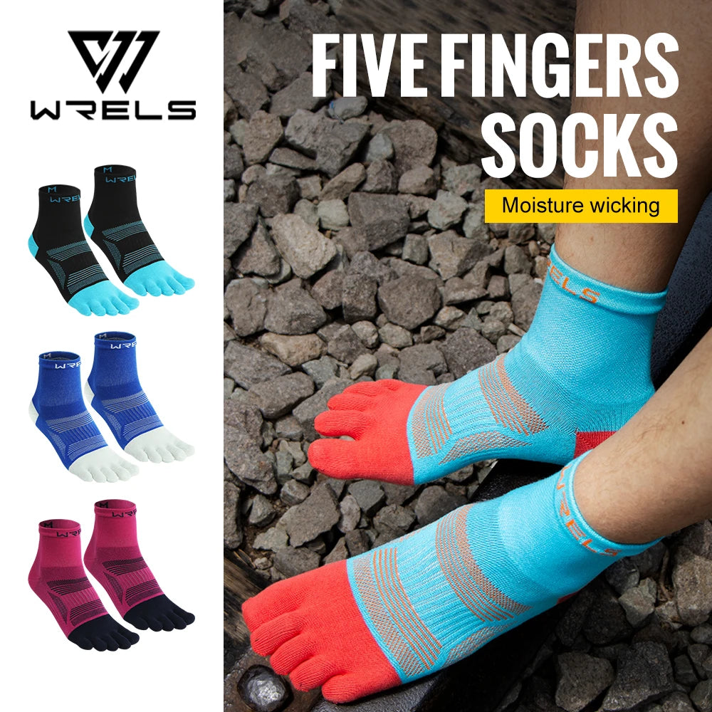 Elevate Your Performance with 1/2/3 Pairs of High-Performance Toe Socks - Moisture-Wicking, Anti-Slip, and Compression Design for Ultimate Comfort in Every Run