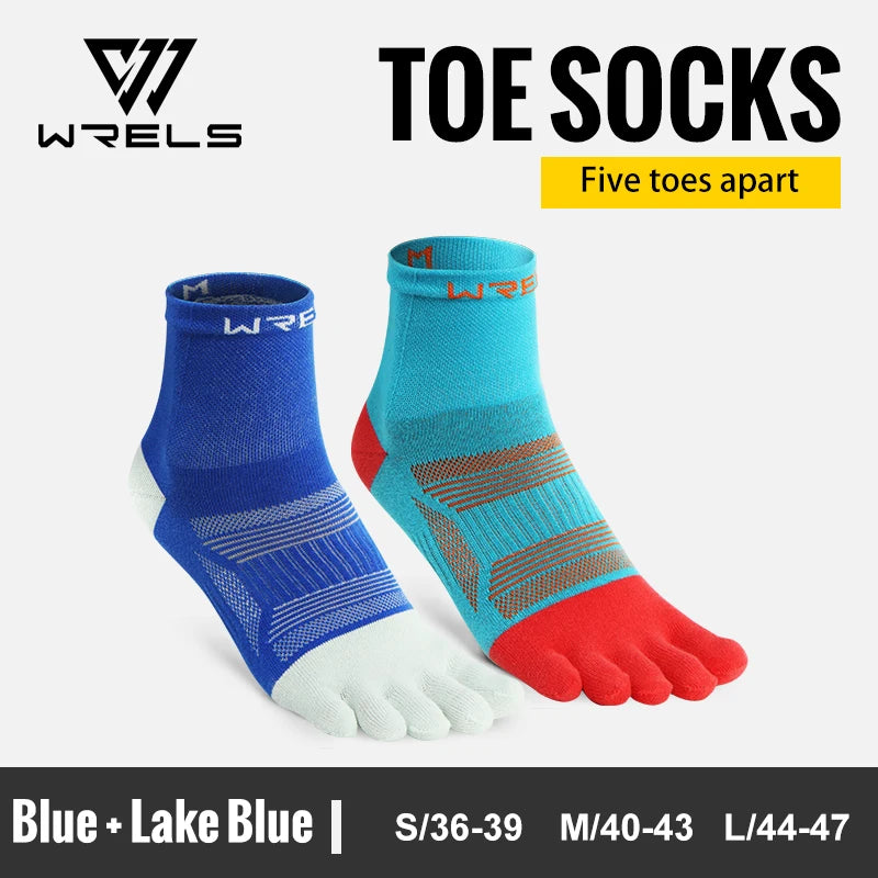 Elevate Your Performance with 1/2/3 Pairs of High-Performance Toe Socks - Moisture-Wicking, Anti-Slip, and Compression Design for Ultimate Comfort in Every Run