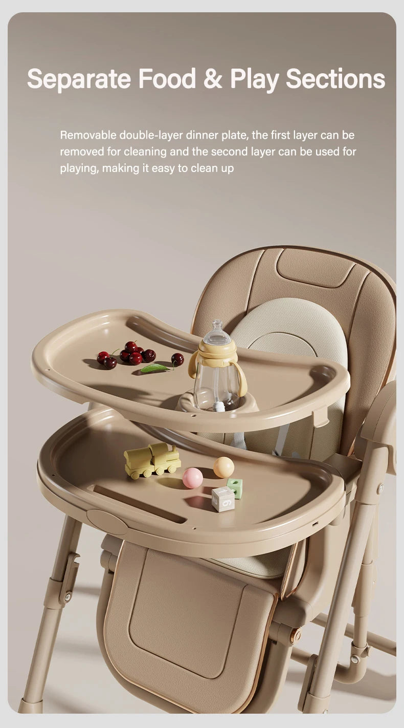 Elevate Mealtime with the Baby Elhigh Chair: Stylish & Functional Booster Seat for Newborns and Toddlers