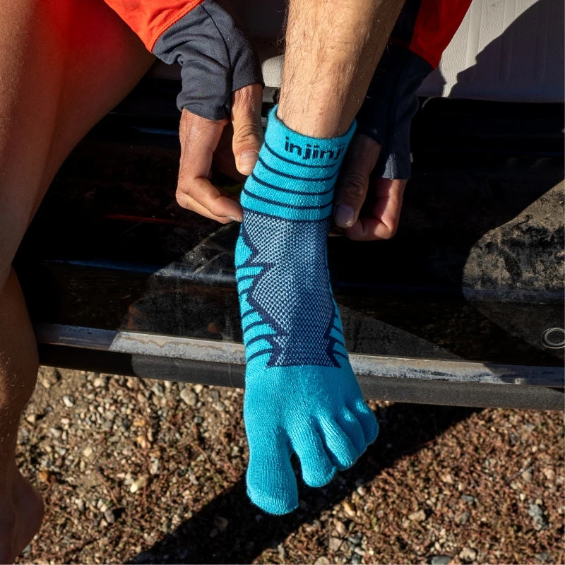 Experience Ultimate Comfort with Five Finger Ultra Run Off-Road Hiking Socks - Thick, Warm, and Perfect for Every Adventure!