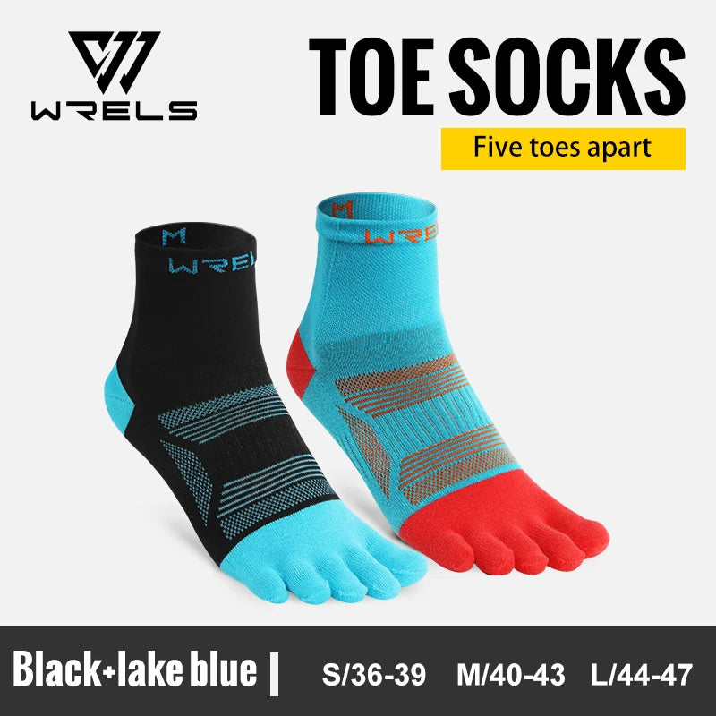 Elevate Your Performance with 1/2/3 Pairs of High-Performance Toe Socks - Moisture-Wicking, Anti-Slip, and Compression Design for Ultimate Comfort in Every Run