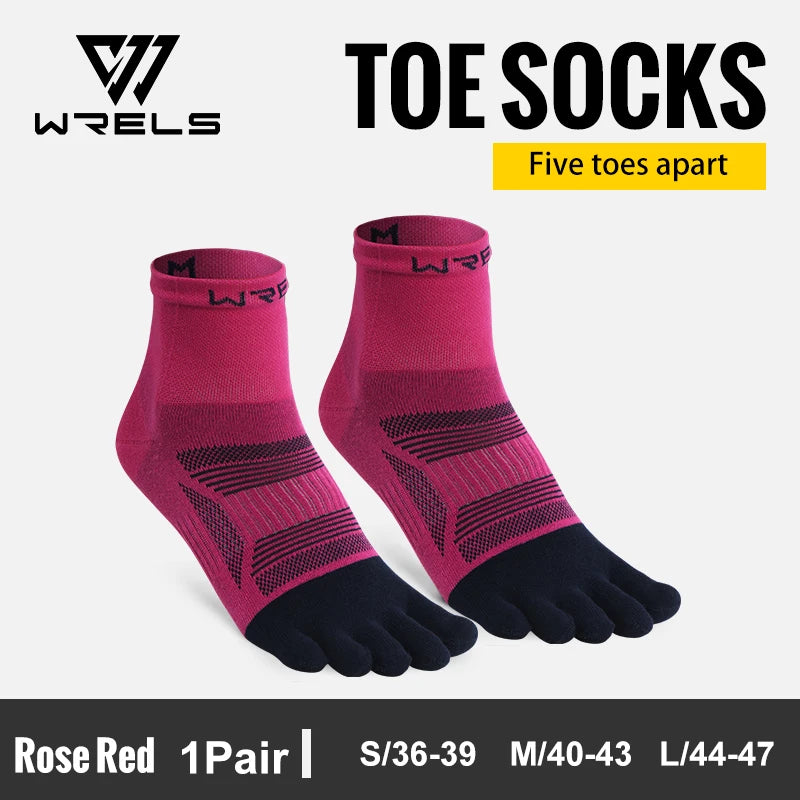 Elevate Your Performance with 1/2/3 Pairs of High-Performance Toe Socks - Moisture-Wicking, Anti-Slip, and Compression Design for Ultimate Comfort in Every Run