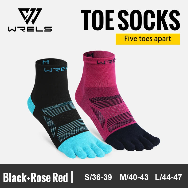 Elevate Your Performance with 1/2/3 Pairs of High-Performance Toe Socks - Moisture-Wicking, Anti-Slip, and Compression Design for Ultimate Comfort in Every Run