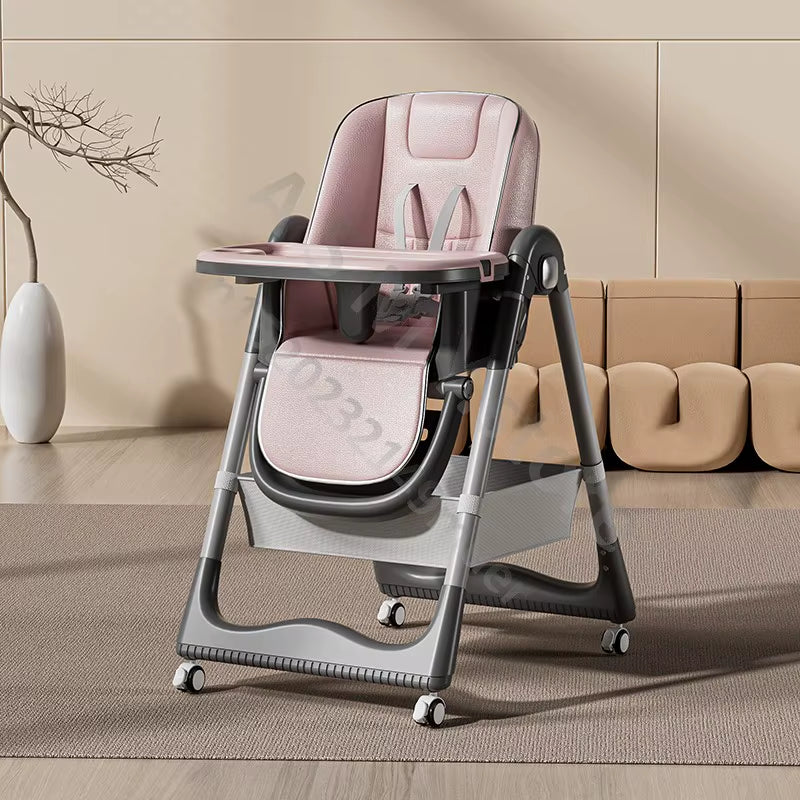 Raised Baby Dining Chair, Children'S Multifunctional Foldable Dining Chair, Convenient Baby Eating Dining Chair, Baby Recliner