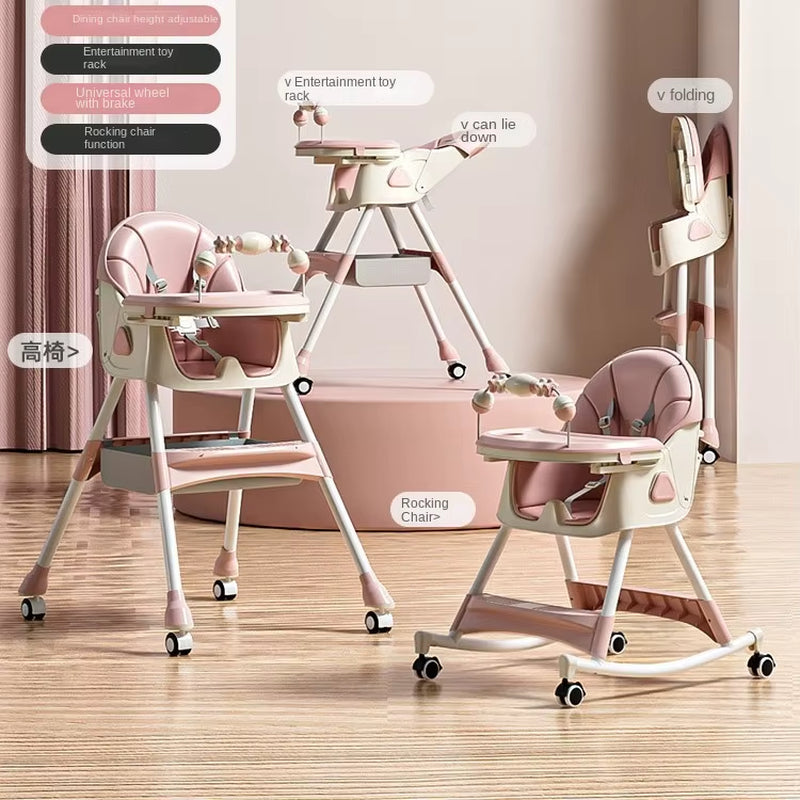 Baby Dining Chair Children Seat Foldable Baby Dinner Table Chairs Multifunctional Dining Table Chairs Baby Dining Table