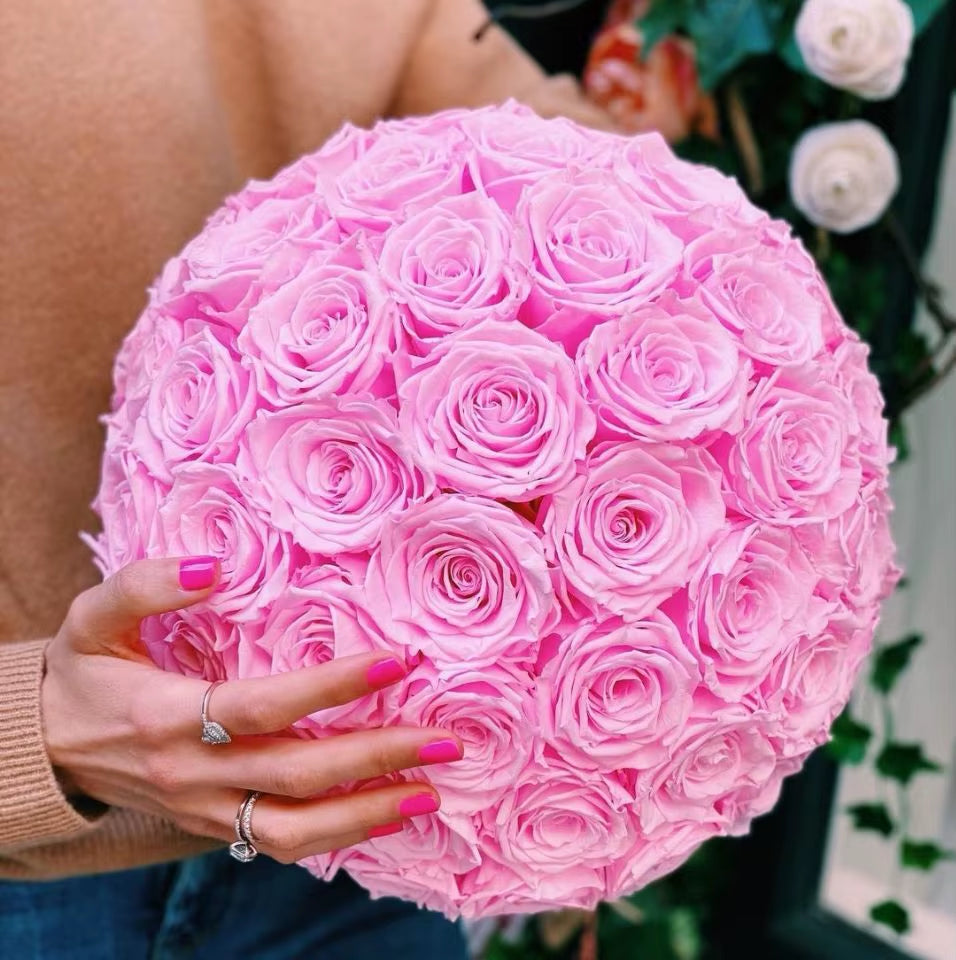 Stunning Forever Flower Box: Natural Preserved Roses for Weddings and Special Occasions