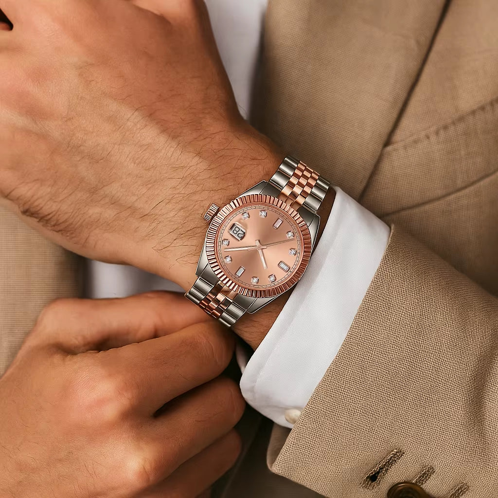 Luxury Mechanical Watch Men'S Mechanical Watch Mechanical Watch for Men Perpetual Calendar Complication Annual Calendar