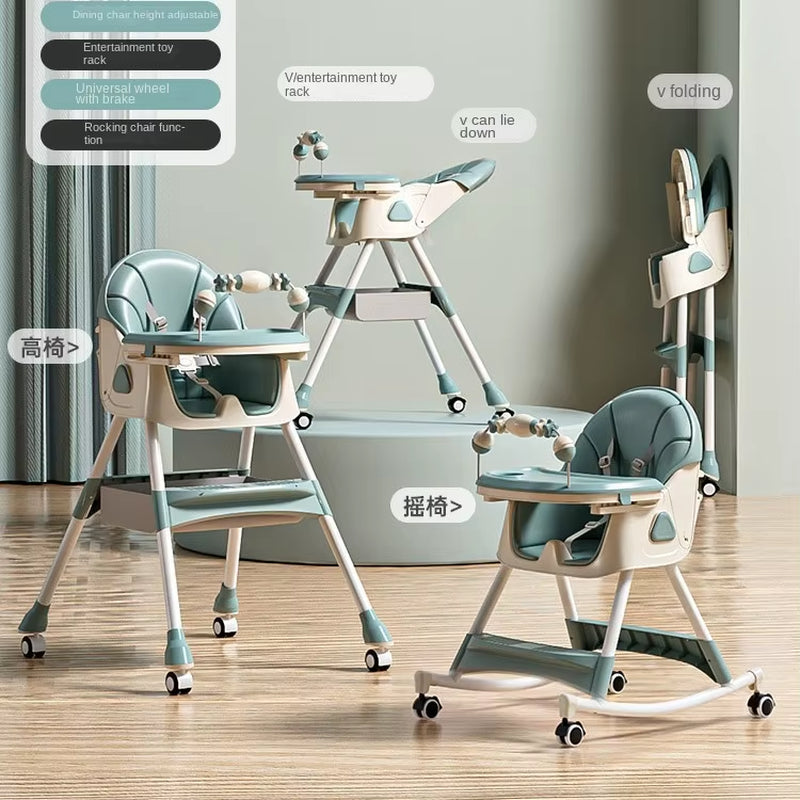 Baby Dining Chair Children Seat Foldable Baby Dinner Table Chairs Multifunctional Dining Table Chairs Baby Dining Table