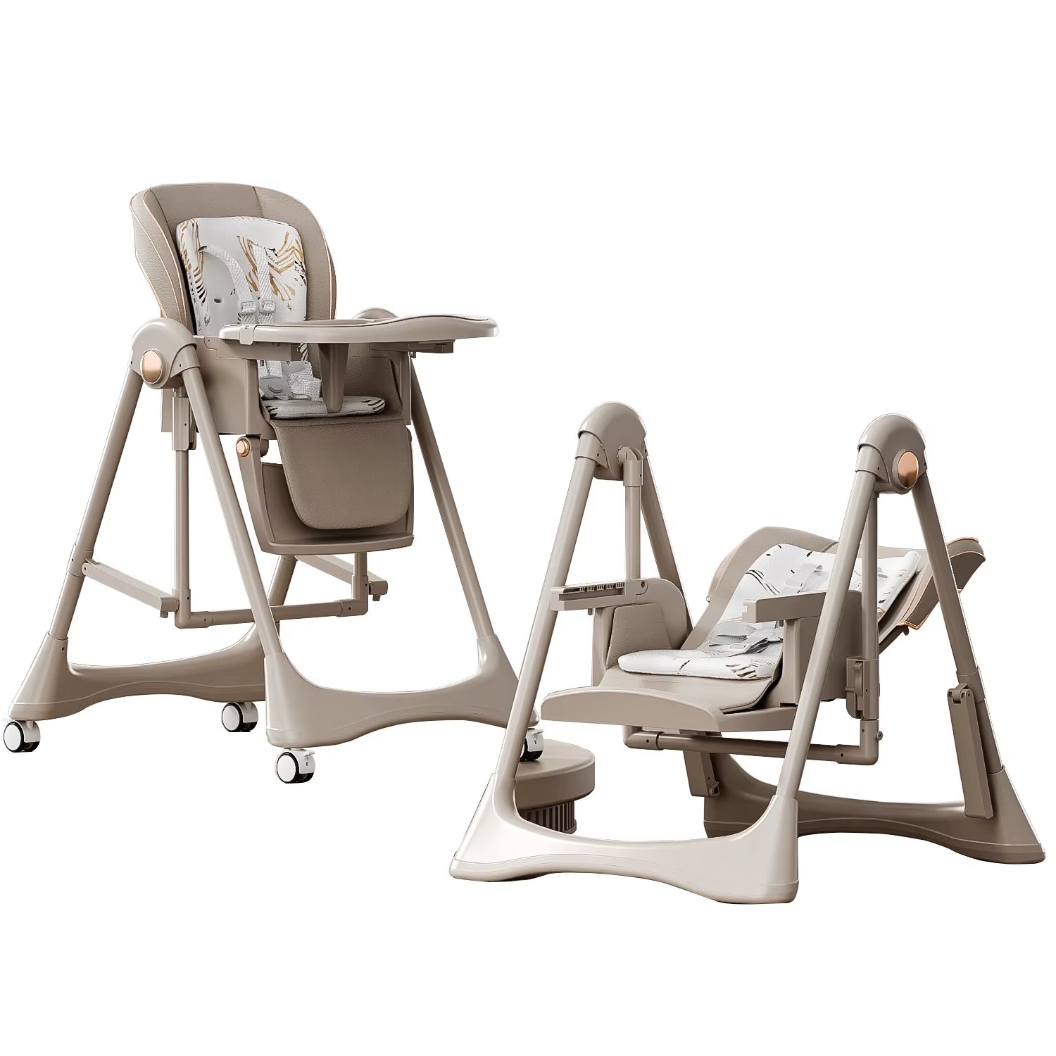 Baby Chair Baby Feeding Chair Baby Dining Table Chair High Chair for Feeding Children'S Folding Dining Chair with Wheel
